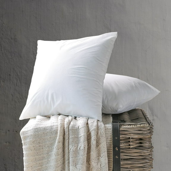 Phantoscope 18x18 Pillow Inserts, 2-Pack - Hypoallergenic Microfiber Square Pillow Forms for Couch & Bed - Decorative Throw Pillow Stuffers