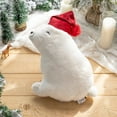 thumbnail image 1 of Phantoscope Merry Christmas Series Polar Bear Decorative Throw Pillow, White, 1 Pack, 1 of 3