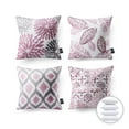 thumbnail image 1 of Phantoscope New Living Series Double-sided Design Decorative Throw Pillow, 18" x 18", Gray/Pink, 4 Pack, 1 of 7