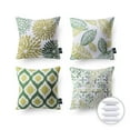 thumbnail image 1 of Phantoscope New Living Series Duplex Printing Decorative Throw Pillow, 18" x 18", Green/Brown, 4 Pack, 1 of 4