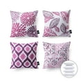 thumbnail image 1 of Phantoscope New Living Series Duplex Printing Decorative Throw Pillow, 18" x 18", Purple, 4 Pack, 1 of 4