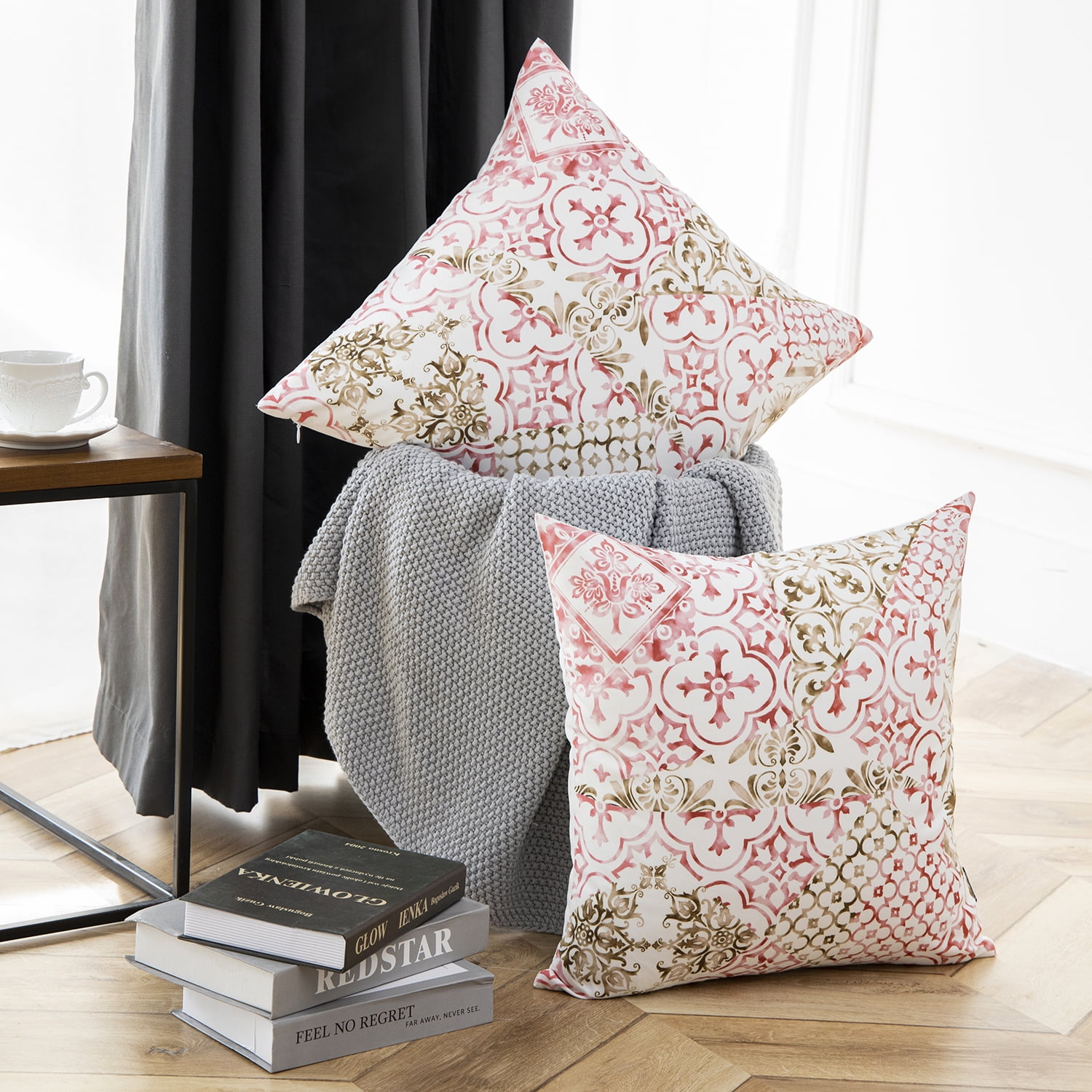 Phantoscope New Living Series Square Decorative Throw Pillow Cover 18 x 18