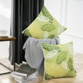 thumbnail image 1 of Phantoscope New Living Series Square Decorative Throw Pillow Cover, 18" x 18", Yellow/Green Leaves, 2 Pack, 1 of 3