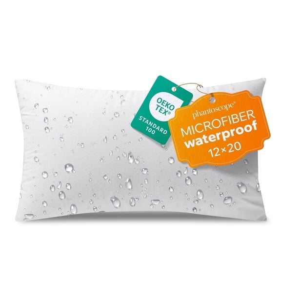 Phantoscope Outdoor Lumbar Pillow Inserts, 12 x 20 inch, 1 Pack, Waterproof Weather Resistant Decorative Pillow Forms for Patio, Porch, Garden Furniture, Outdoor Living & Summer Patio Decor