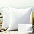 thumbnail image 1 of Phantoscope Outdoor Waterproof Decorative Throw Pillow for Patio, 18" x 18", White, 2 Pack, 1 of 6