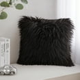 Phantoscope Plush Faux Fur Full Throw Pillow with Insert, 22"x22