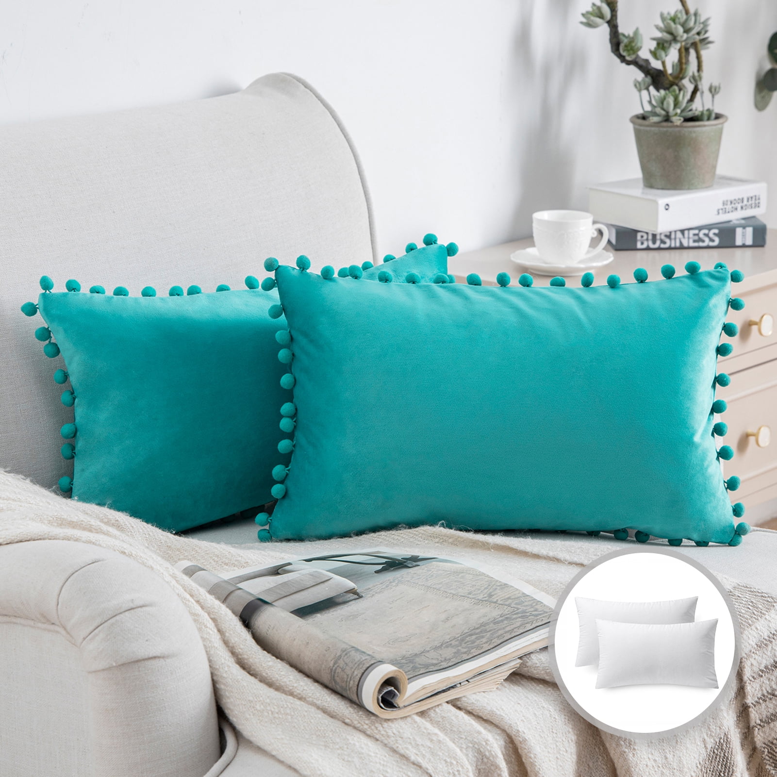 https://i5.walmartimages.com/seo/Phantoscope-Pom-Pom-Velvet-Series-Decorative-Throw-Pillow-12-x-20-Turquoise-2-Pack_eadc7986-97f2-4022-be65-8dbd4dc89ced.acc922b8a25ce9ab18d2bbb4df3db5b2.jpeg