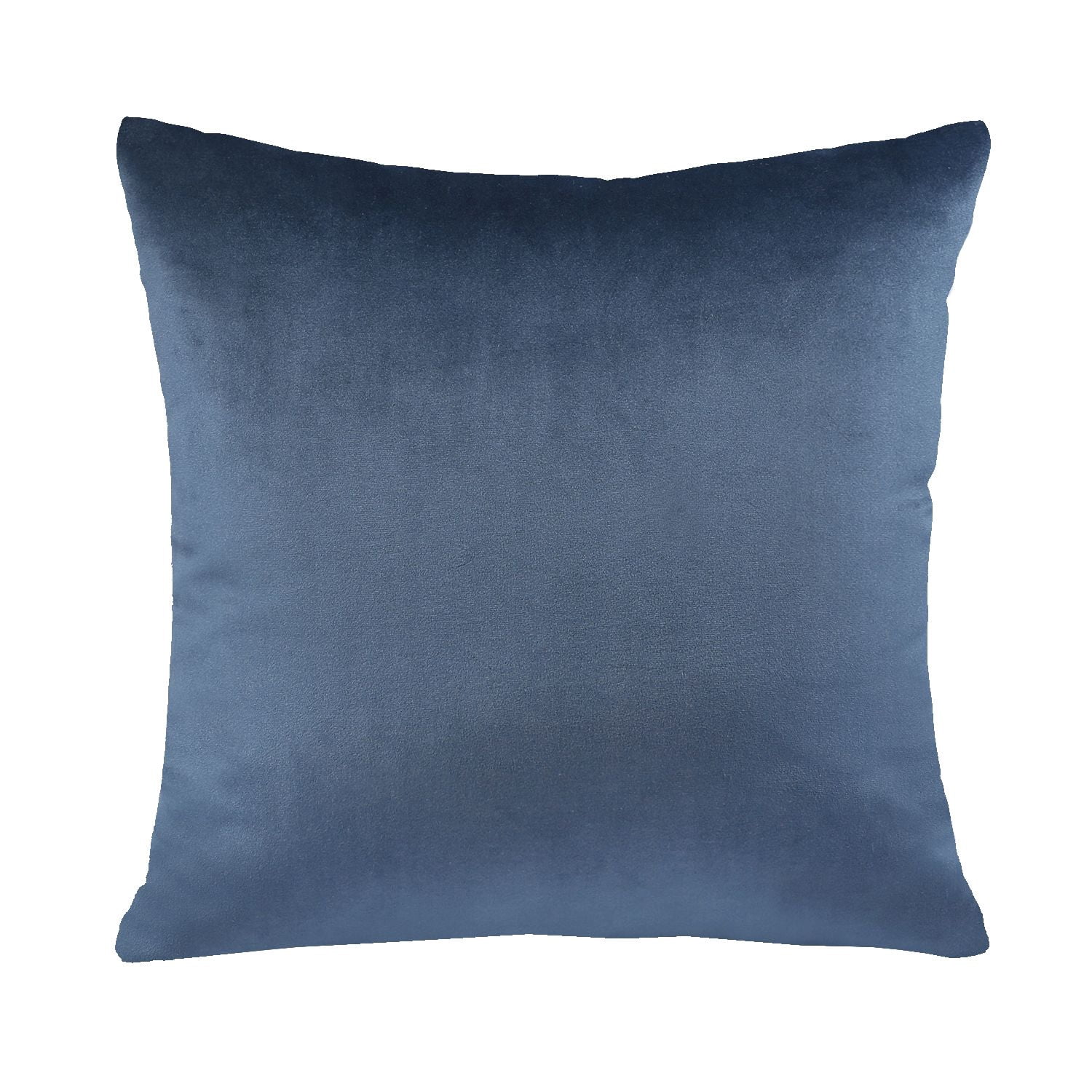 Phantoscope Silky Velvet Decorative Throw Pillow, 20 x 20 in, Dark Blue, 1 Pack