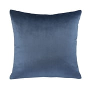 Phantoscope Silky Velvet Decorative Throw Pillow, 20 x 20 in, Dark Blue, 1 Pack