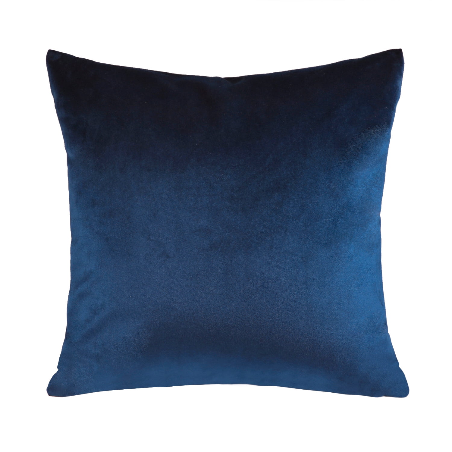 Phantoscope Silky Velvet Decorative Throw Pillow, 20 x 20 in, Navy Blue, 1 Pack