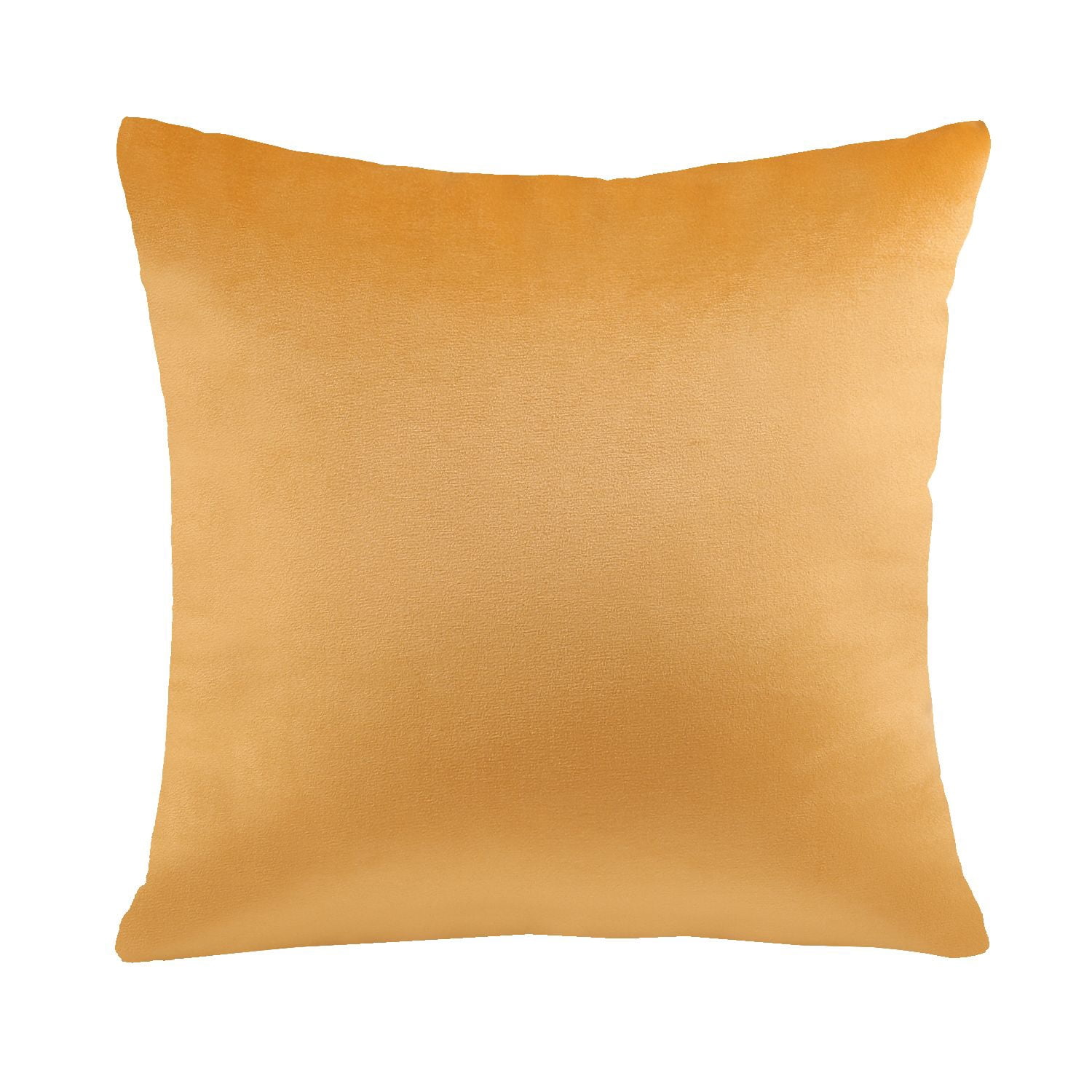 Phantoscope Silky Velvet Decorative Throw Pillow, 20 x 20 in, Orange, 1 Pack