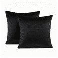 thumbnail image 1 of Phantoscope Silky Velvet Decorative Throw Pillows, 20 x 20 in, Black, 2 Pack, 1 of 7