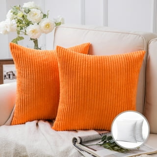 Spiced Orange Mongolian Sheepskin 20x20 Throw Pillow
