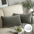 Phantoscope Soft Silky Velvet Series Square Decorative Throw Pillow