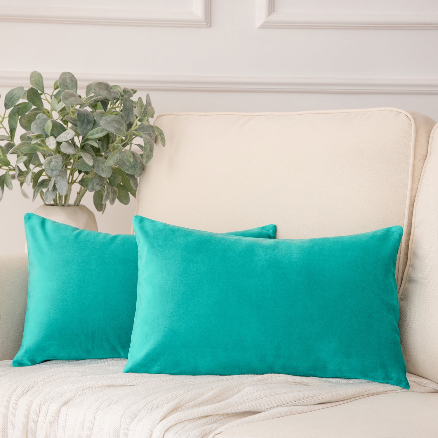 Olive and Turquoise Throw Pillow for Bed Decor Green Grey -    Turquoise throw pillows, Bed pillows decorative, Throw pillows bed