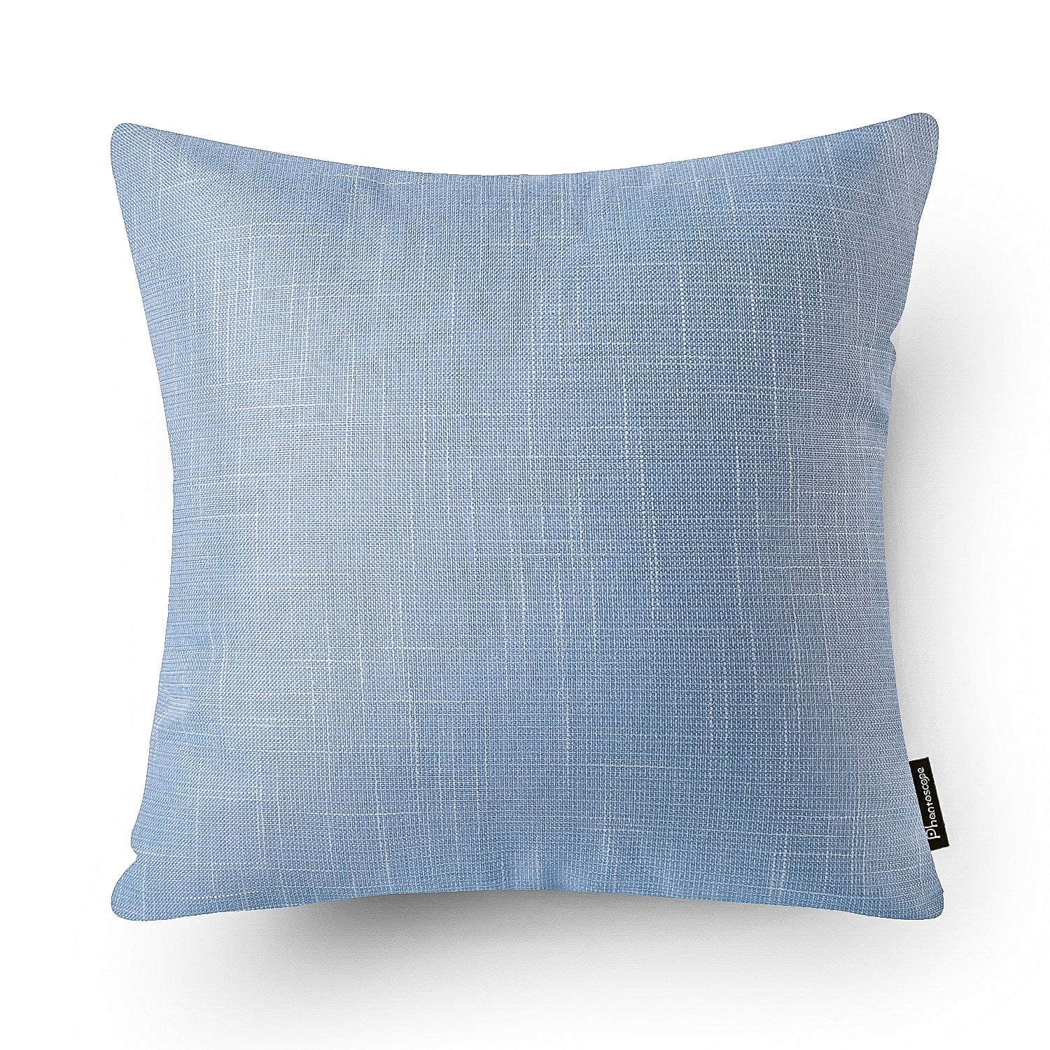 Phantoscope Soft Textured Linen-Look Decorative Throw Pillow, 20 x 20 in, Sky Blue, 1 Pack