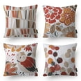 thumbnail image 1 of Phantoscope Sweet Home Series Decorative Throw Pillows, Orange Jesse, 18" x 18", set of 4, 1 of 6