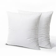 Phantoscope Hypoallergenic 18x18 Pillow Inserts, 2-Pack - Square Decorative Pillow Forms for Couch & Bed