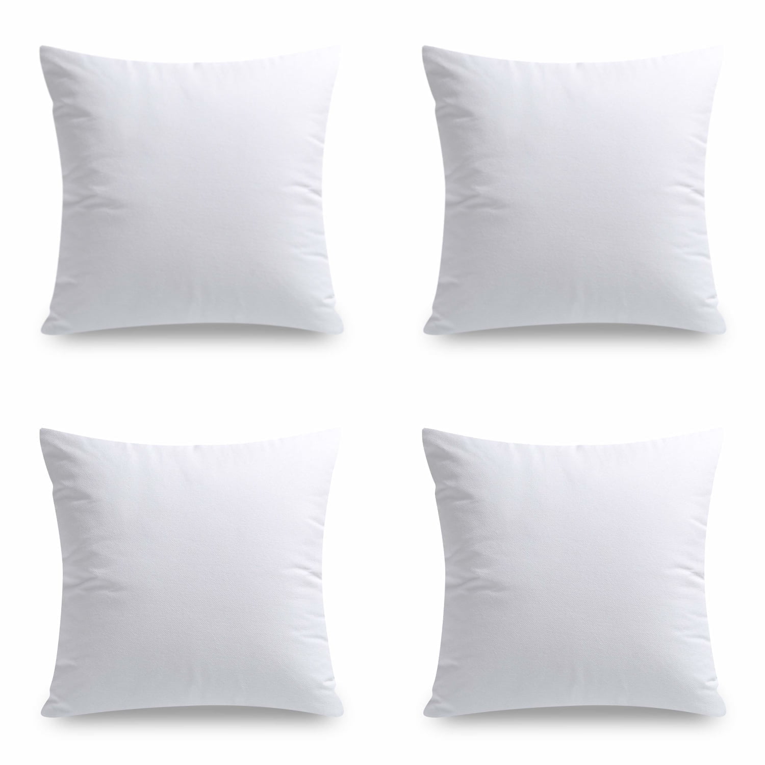 Phantoscope Hypoallergenic 20x20 Pillow Inserts, 4-Pack - Square Decorative Pillow Forms for Couch & Bed