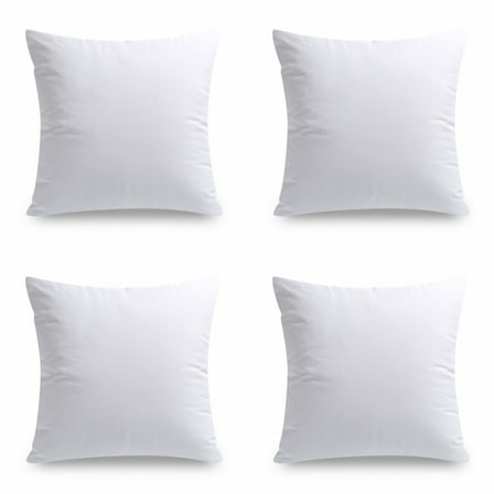 Phantoscope Hypoallergenic 20x20 Pillow Inserts, 4-Pack - Square Decorative Pillow Forms for Couch & Bed