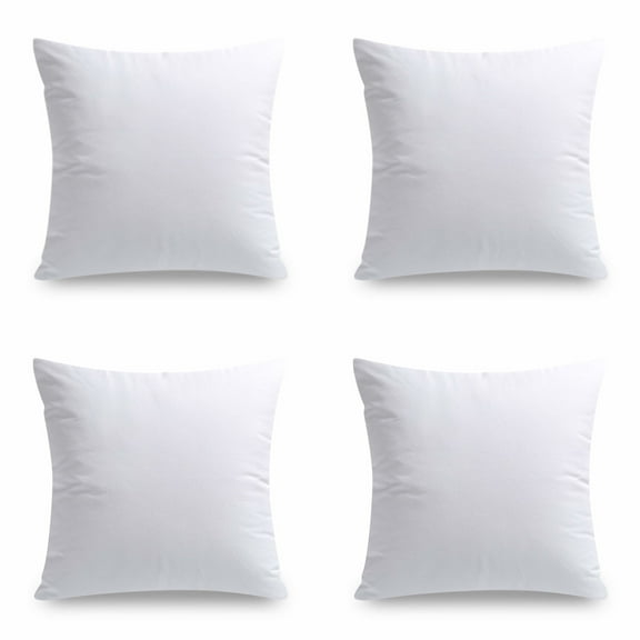 Phantoscope Hypoallergenic 20x20 Pillow Inserts, 4-Pack - Square Decorative Pillow Forms for Couch & Bed