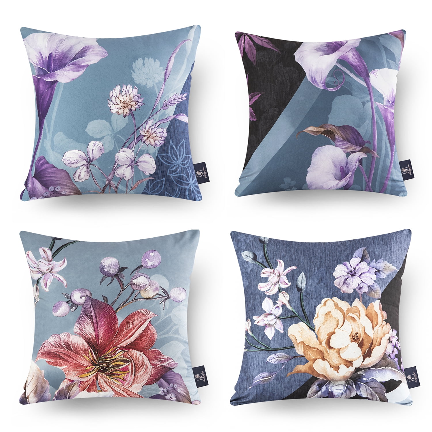 Phantoscope Tropical Series Decorative Throw Pillows, Blue Sunflower ...
