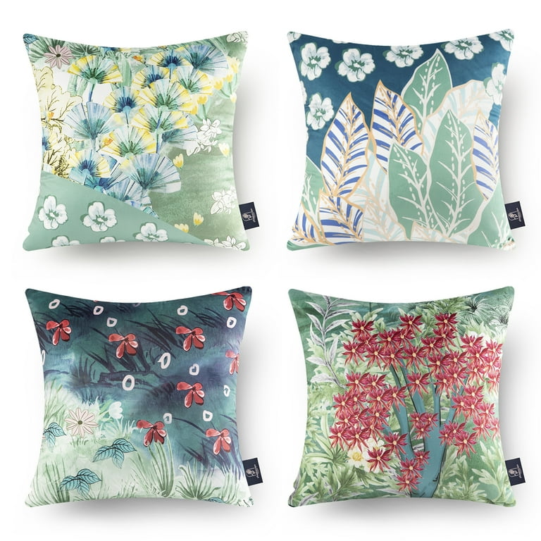 Colorful bed pillows top