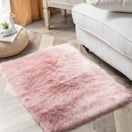 Phantoscope Deluxe Soft Faux Rabbit Fur Collection Round Decorative ...