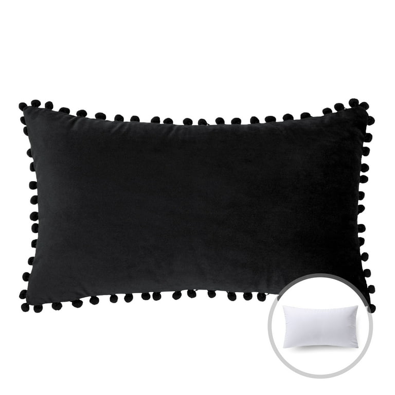 Black rectangle shop pillow