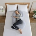 thumbnail image 1 of PharMeDoc Pregnancy Pillow C-Shape Body Pillow with Removable Cover, Body Pillow for Sleeping, 1 of 10