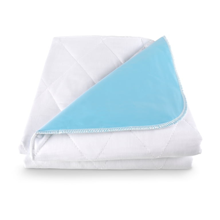 Deluxe Washable Reusable King-Size Bed Incontinence Pad Protector With Tucks