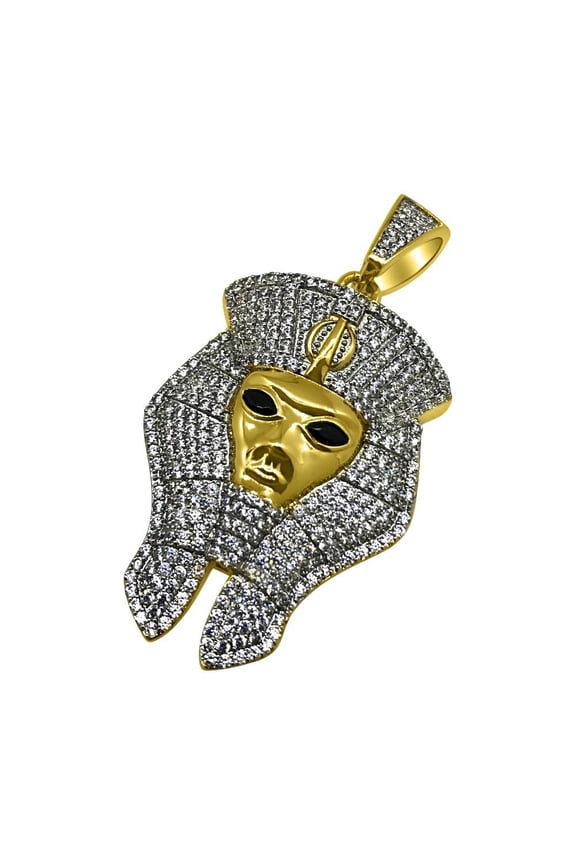 Pharaoh Gold CZ Bling Bling Pendant