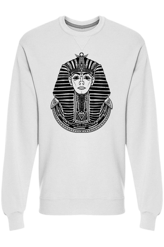 Pharaoh Headdress Graphic Sweatshirt Men -Image by Shutterstock, Male Small