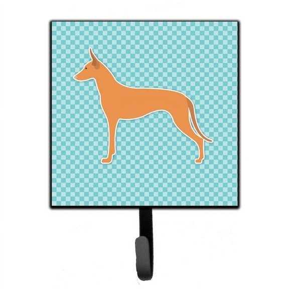 Pharaoh Hound Checkerboard Blue Leash or Key Holder