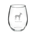 thumbnail image 1 of Pharaoh Hound Deep Etched Stemless Red Wine Glass, 1 of 1