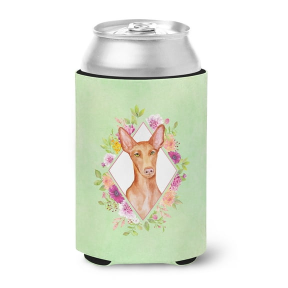 Pharaoh Hound Green Flowers Can or Bottle Hugger