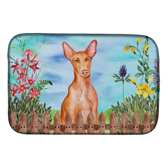 Pharaoh Hound Spring Dish Drying Mat