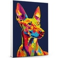 thumbnail image 1 of Pharaoh Hound Unframed Canvas Wall Art, Dog Home Wall Canvas Decor Print Painting Living Room Bedroom Office Bathroom Decoration Painting,, 1 of 6