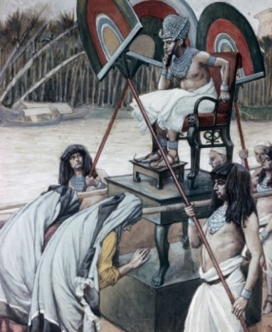 Pharaoh and the Midwives James J Tissot (1836-1902 French) Jewish Museum New York City Canvas Art - James Tissot (24 x 36)