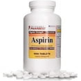 thumbnail image 1 of Pharbest Aspirin Regular Strength 325 Mg Uncoated Tablets, 1000 Ea, 3 Pack, 1 of 1