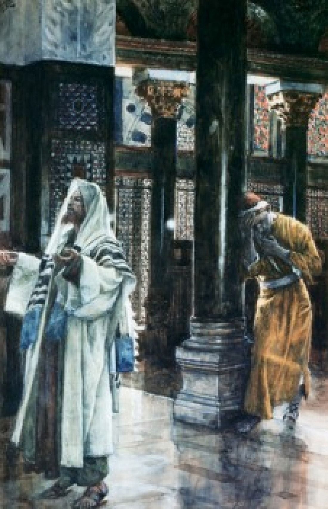Pharisee and the Publican James Tissot (1836-1902French) Canvas Art - James Tissot (24 x 36)