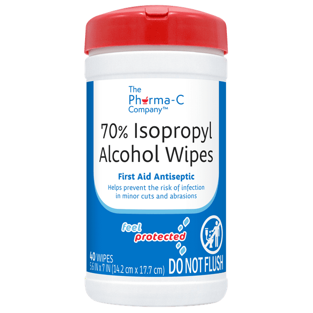 Pharma-C 70% Isopropyl Alcohol Wipes [40 wipes]