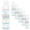 thumbnail image 1 of Pharma-C Fragrance & Dye Free Foaming Rinse Free Shampoo & Body Wash [6 pack] Hospital Tested. No-Rinse Formula, 1 of 7