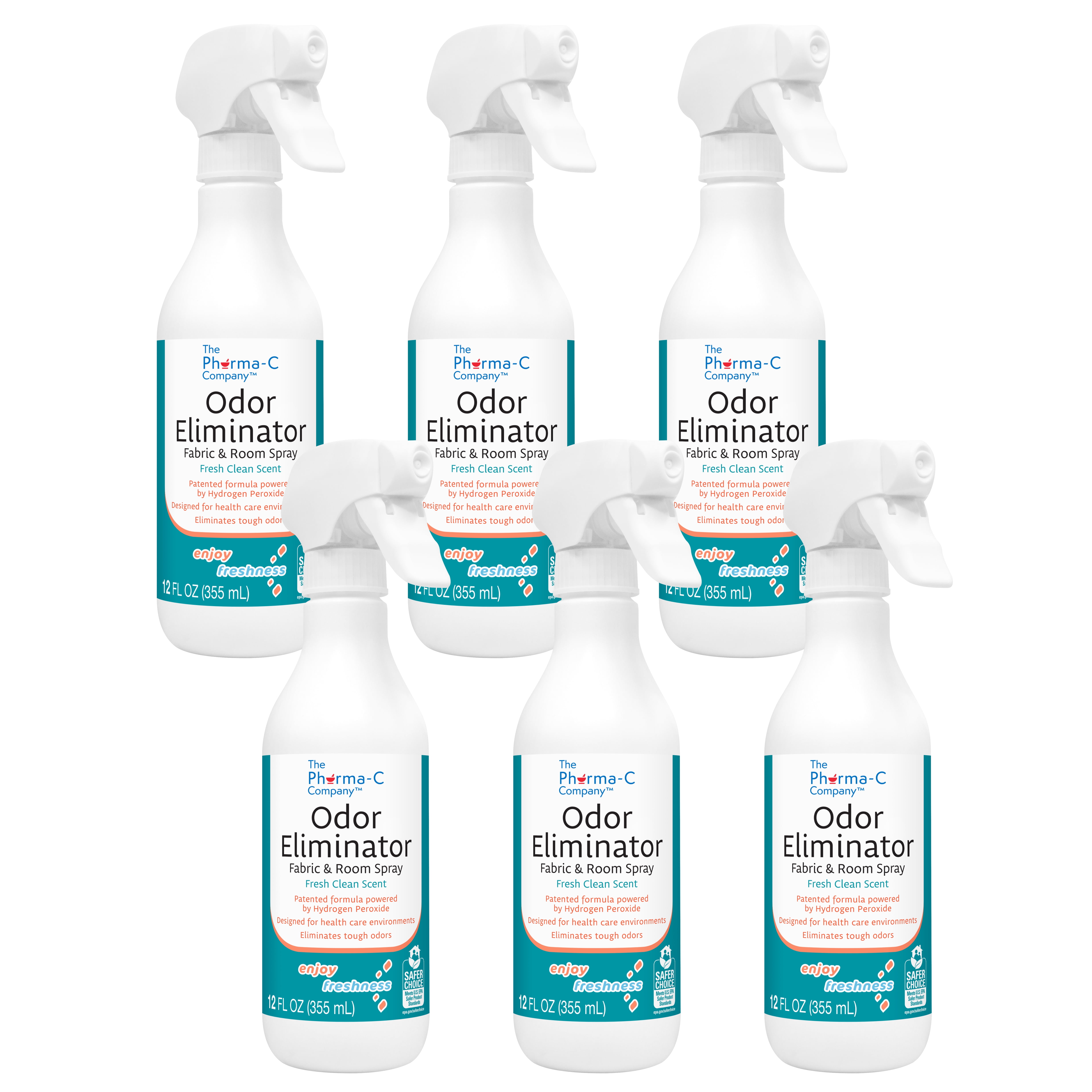 The Pharma-C Company Odor Eliminator: Fabric & Room Spray Air & Fabric Refresher [6-12oz bottles]