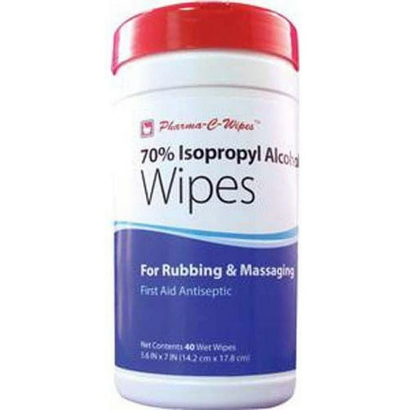 Pharma-C-Wipes 70% Isopropyl Alcohol Wipes One Canister 4 Pack