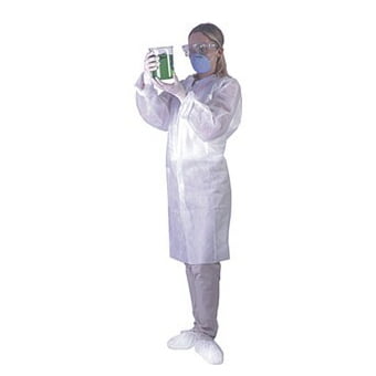 Pharma-Coat Disposable Lab Coat Polypro EW NP Snap Front White - Case of 30
