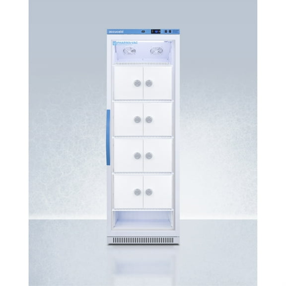 Pharma-Vac Performance Series 15 cu.ft. all-refrigerator with glass door and internal lockers