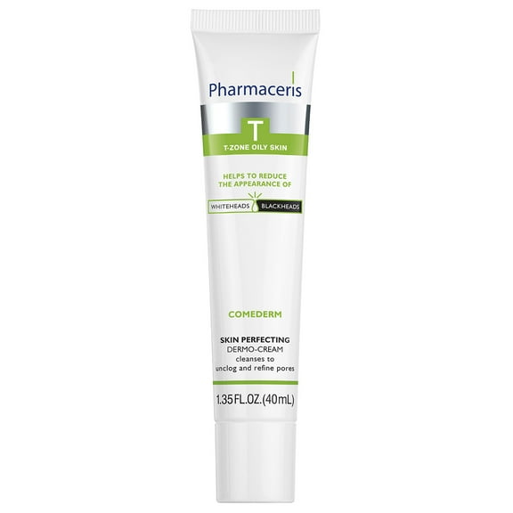 Pharmaceris Pore Refiner Cream - Oil Control, Blackhead & Blemish Remover, Moisturizer For Oily COMEDERM, 1.35 fl oz