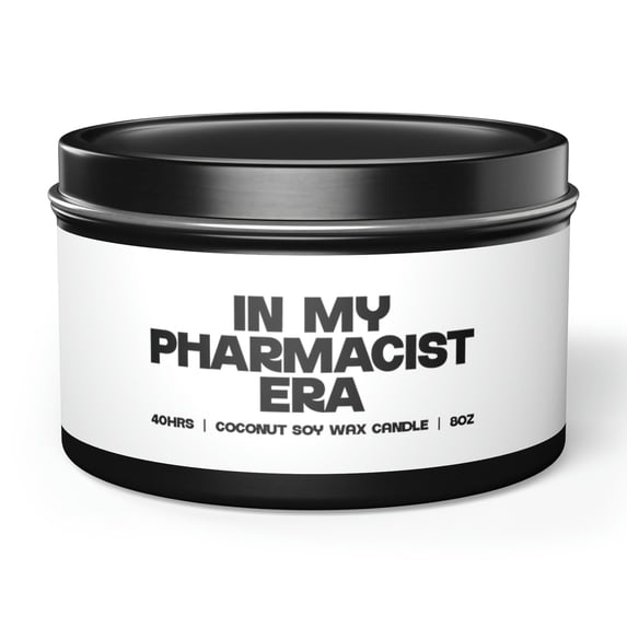 Pharmacist Graduation Tin Candle Gift Decor Vanilla Coffee Scented