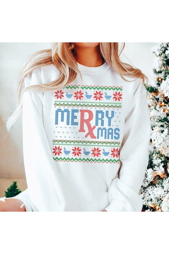 Pharmacist Sweater, Pharm Tech Crewneck Sweatshirt, Pharmacy Technician, CPhT Pharmacist Shirt All Size S-5Xl